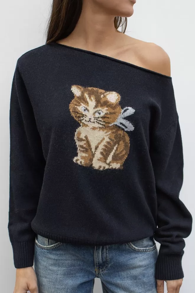 Pulls*Subdued Pull bateau avec Chat | Collection 2023 |