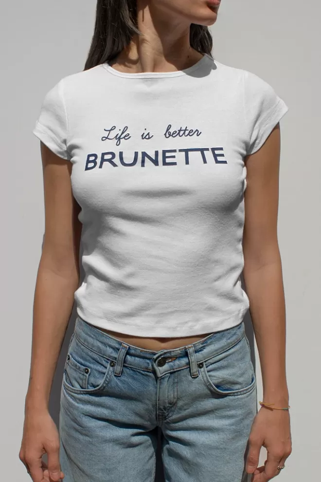 Graphics*Subdued T-shirt life is better Brunette | Collection 2023 |